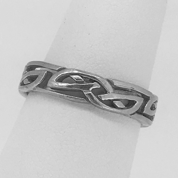 NWT Sterling silver .925 Celtic pattern men’s band - Picture 3 of 5